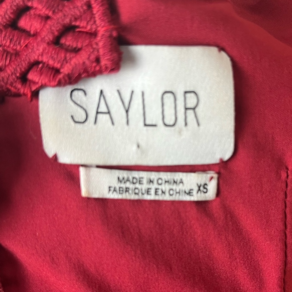 Revolve x Saylor Amelie Red Lace Cut Out Party Cocktail Mini Dress - Picture 9 of 11